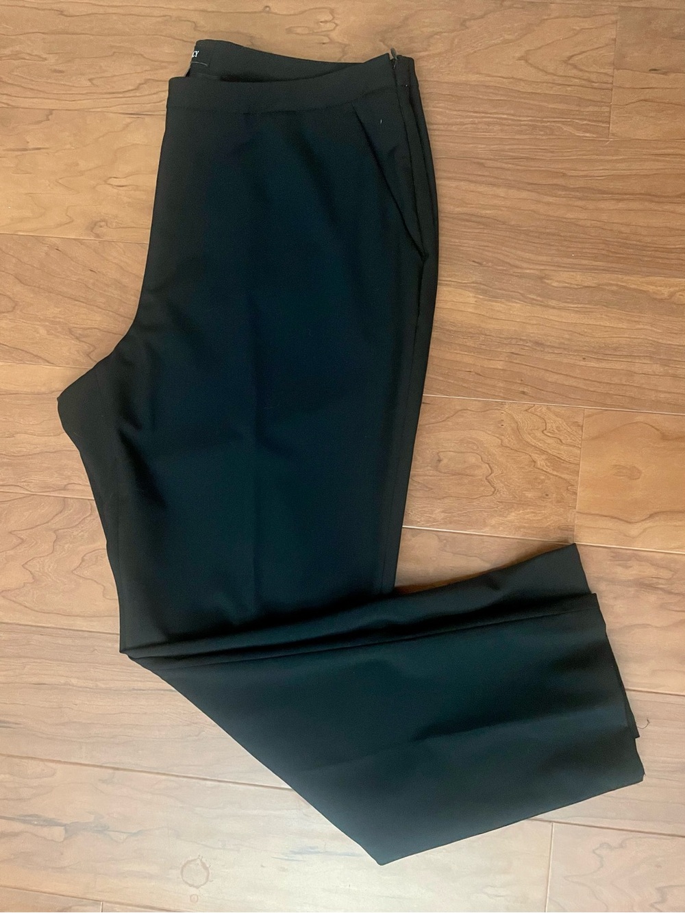 Ellen Tracy Black Straight-Leg Dress Trousers 12